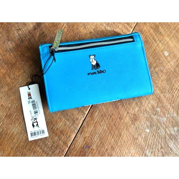 Marc Tetro - Blue Schnauzer dog - Wallet - NWT clutch - Picture 2 of 9
